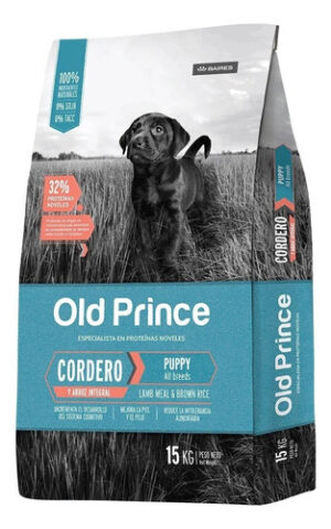 Old Prince Proteínas Noveles Perro Cachorro Todos Los Tamaños Sabor Cordero Y Arroz x 7.5 kg