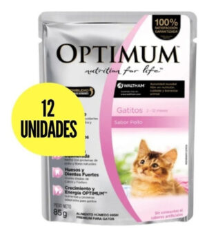 Optimum Pouch Kitten X 12 Unidades X 85 Gs. Para Gato
