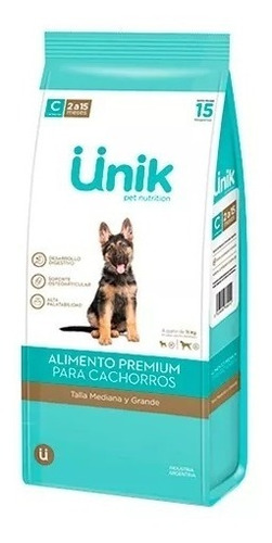 Unik Perro Cachorros  Raza Med/grande  X 3 Kg.+Power Pipeta Antipulgas De Regalo!!