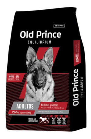 Old Prince Equilibrium Para Perro Adulto De Raza Mediana Y Grande Sabor Pollo Y Arroz En Bolsa De 7.5 kg