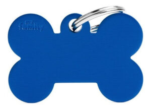 Chapita Mascota Hueso Aluminio Grabada Xlarge ! Envío Hoy!!