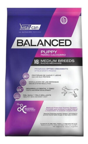 Vital can Balanced Para Perro Cachorro De Raza Mediana x 20 kg