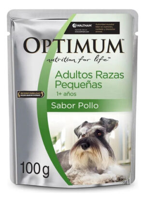 Optimum Pouch Perro Razas Pequeñas X 100 Gs. Pack x 12 Unidades