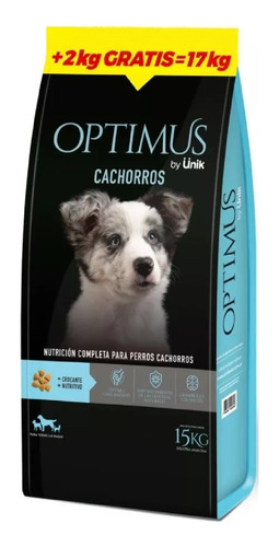 Optimus By Unik Perro Cachorros X 15 Kg + 2 Kg Gratis+Power Pipeta Antipulgas De Regalo!!