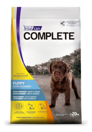 Vital can Complete Para Perro Cachorro De Raza Mediana Y Grande Sabor x 20 kg