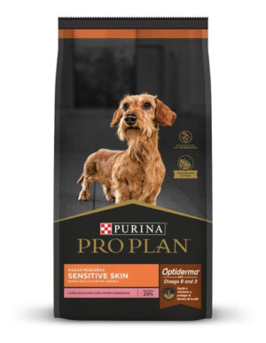 Pro Plan Optiderma Sensitive Skin Perro Adulto De Raza Pequeña  Salmón Y Arroz X 7.5 kg