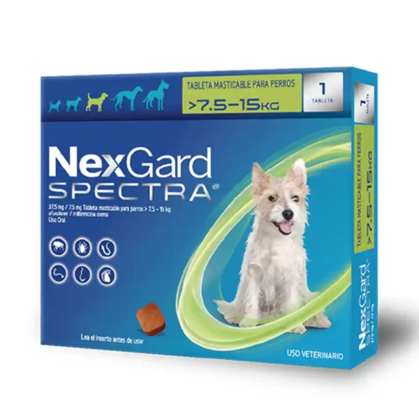 NEXGARD SPECTRA Para Perros de 7.6 kg a 15 kg