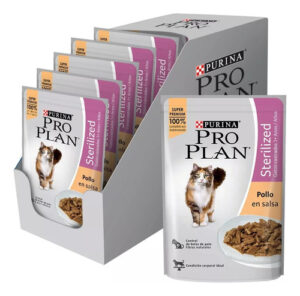 Pro Plan Wet Pouch Cat Sterilized Pollo 85 Gs Pack X 15 Unidades
