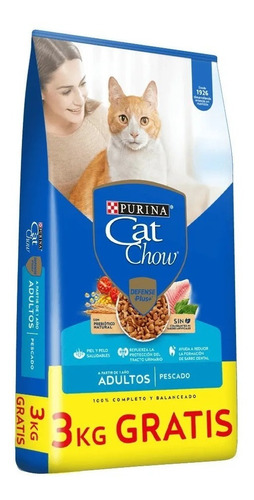 Cat Chow Delicias De Pescado X 15 Kg + 3kg Gratis