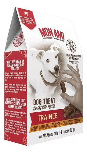 Snack Para Perros Mon Ami Trainee Sabor Pollo X 400 Gs