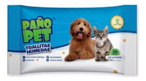 Toallitas Humedas Higienicas Para Perros Gatos Pañopet x 30 Un