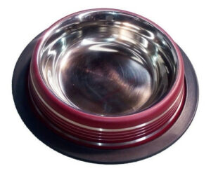 Comedero Bebedero P/perros Acero Inoxidable 25 Cm Diametro