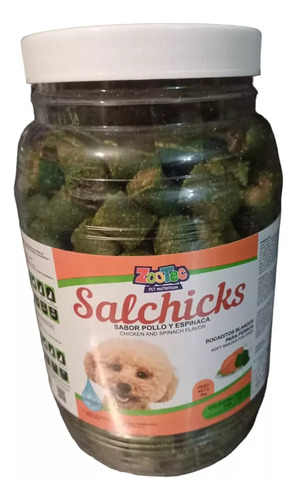 Snack P/perros Salchicks Zootec Pollo Y Espinaca 2kg