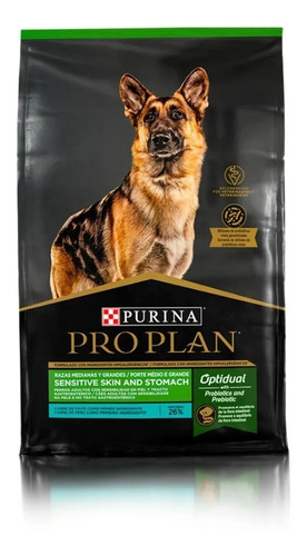 Proplan Dog Adulto Med/gde Sensitive Skin & Stomach X 3 Kg