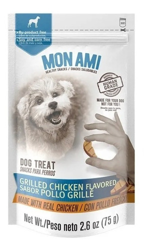 Snack Para Perros Mon Ami Pollo Grillé X 75 Gs