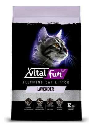Piedras Sanitarias Vital Fun Lavanda 6 kg - Arena Aglomerante