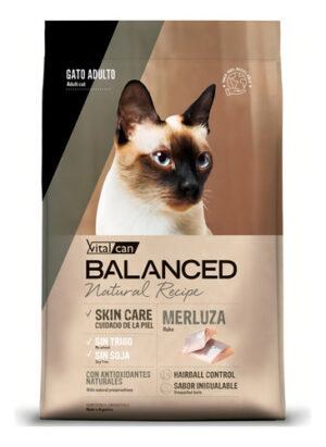 Vitalcan Balanced Natural Recipe Gato Sabor Merluza x 15kg
