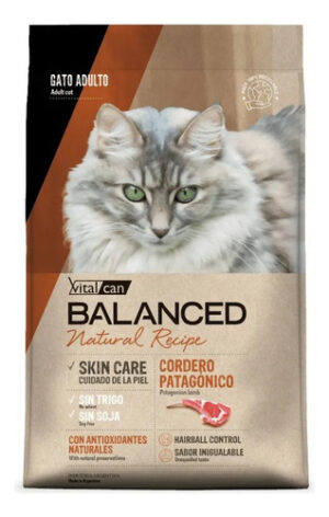 Vitalcan Balanced Natural Recipe Gato Adulto Cordero x 7,5 Kg